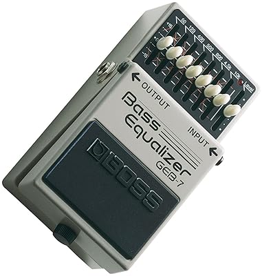 BOSS GEB-7 SEVEN-BAND GRAPHIC BASS EQUALIZER PEDAL FOR GUITAR AND BASS EFFECTS