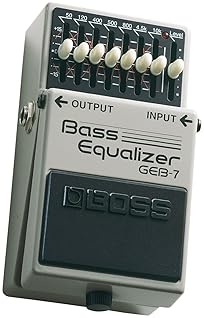 BOSS GEB-7 SEVEN-BAND GRAPHIC BASS EQUALIZER PEDAL FOR GUITAR AND BASS EFFECTS