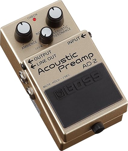 BOSS AD-2 NATURAL ACOUSTIC PREAMP GUITAR EFFECTS PEDAL ENHANCE ACOUSTIC TONE SOUND QUALITY