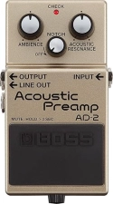 BOSS AD-2 NATURAL ACOUSTIC PREAMP GUITAR EFFECTS PEDAL ENHANCE ACOUSTIC TONE SOUND QUALITY