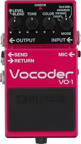 BOSS VO-1 VOCODER EFFECTS PEDAL FOR GUITAR AND BASS PROFESSIONAL VOICE SYNTHESIZER PEDAL