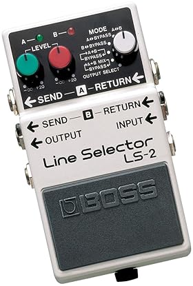 BOSS LS-2 LINE SELECTOR POWER SUPPLY GUITAR EFFECTS PEDAL SWITCH MULTIPLE AMPS PEDALS