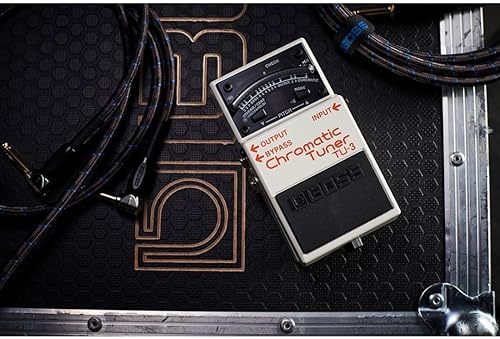 BOSS TU-3 CHROMATIC GUITAR BASS PEDAL TUNER, LED METER, ACCU-PITCH, PRO STOMPBOX ACCURACY