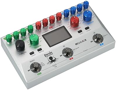 MOOER OCEAN MACHINE II DUAL DELAY REVERB LOOPER PEDAL FOR GUITAR, BASS KEYBOARD PRO AMBIENT FX