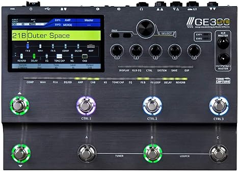 MOOER GE300 LITE GUITAR MULTI-EFFECTS PROCESSOR WITH AMP MODELING, FX LOOP, CAB SIM, IR LOADER