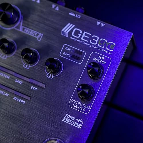 MOOER GE300 LITE GUITAR MULTI-EFFECTS PROCESSOR WITH AMP MODELING, FX LOOP, CAB SIM, IR LOADER
