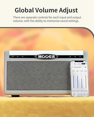 MOOER SD30I 30W PORTABLE BLUETOOTH GUITAR AMP, 101 EFFECTS, LOOPER, DRUMMER, 5HR BATTERY