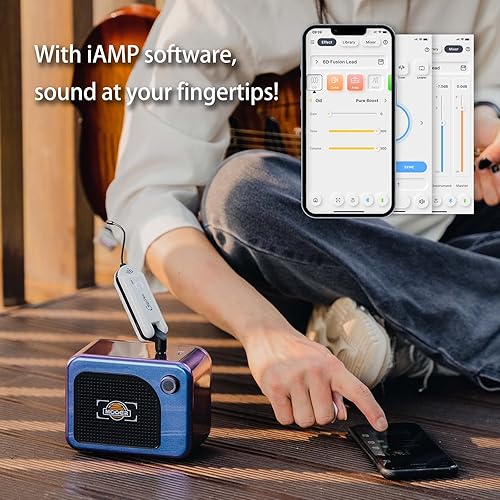 MOOER HORNET 05I PORTABLE BLUETOOTH GUITAR AMP, 5W, 101 EFFECTS, BATTERY, DRUM, TUNER, LOOP