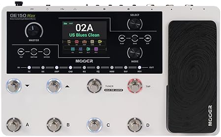 MOOER GE150 MAX GUITAR AMP MODELING MULTI-EFFECTS PEDALBOARD FOR STUDIO, PRACTICE, LIVE SHOWS