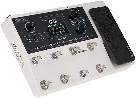 MOOER GE150 MAX GUITAR AMP MODELING MULTI-EFFECTS PEDALBOARD FOR STUDIO, PRACTICE, LIVE SHOWS