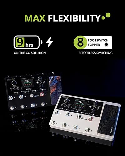 MOOER GE150 MAX LI BATTERY GUITAR AMP MODELING MULTI-EFFECTS PROCESSOR, 8-FOOTSWITCH, XLR OUTPUT