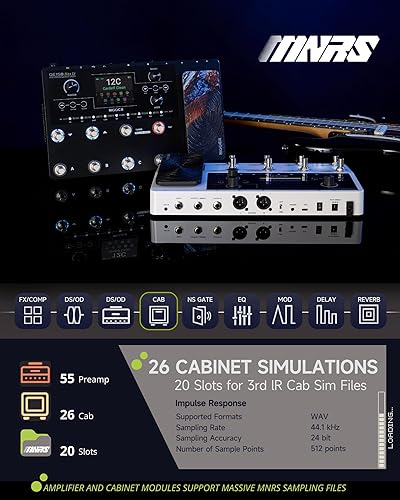 MOOER GE150 MAX LI BATTERY GUITAR AMP MODELING MULTI-EFFECTS PROCESSOR, 8-FOOTSWITCH, XLR OUTPUT