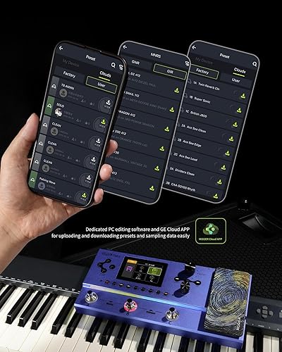 MOOER GE200 PLUS INTELLIGENT MULTI-EFFECTS GUITAR PROCESSOR PEDAL WITH USB MIDI CONTROL