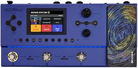 MOOER GE200 PLUS LI GUITAR MULTI-EFFECTS PROCESSOR, RECHARGEABLE, LED LIGHT, USB MIDI, LIVE