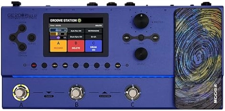 MOOER GE200 PLUS LI GUITAR MULTI-EFFECTS PROCESSOR, RECHARGEABLE, LED LIGHT, USB MIDI, LIVE
