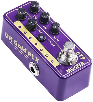 MOOER M019 MICRO PREAMP PEDAL UK GOLD PLX GUITAR AMP SIMULATOR EFFECTS PEDAL