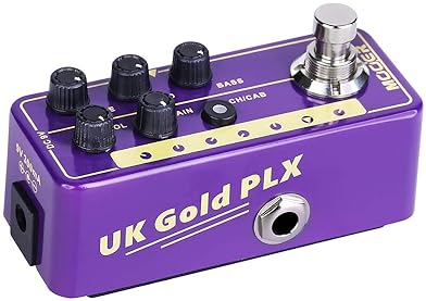 MOOER M019 MICRO PREAMP PEDAL UK GOLD PLX GUITAR AMP SIMULATOR EFFECTS PEDAL