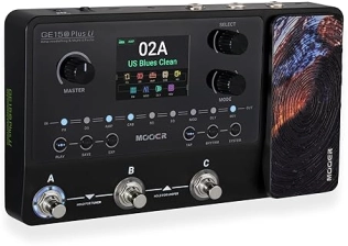 MOOER GE150 PLUS LI BLACK MULTI EFFECTS GUITAR PEDAL, AMP MODELLER, LOOPER, DRUM, 9HR BATTERY