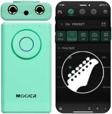 MOOER PRIME P1 INTELLIGENT PEDAL SURF GREEN FOR ELECTRIC, BASS ACOUSTIC GUITAR EFFECTS