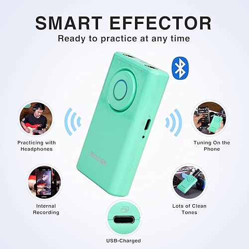 MOOER PRIME P1 INTELLIGENT PEDAL SURF GREEN FOR ELECTRIC, BASS ACOUSTIC GUITAR EFFECTS