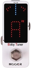MOOER BABY TUNER PEDAL MINI GUITAR TUNER WITH MUTE FUNCTION FOR ELECTRIC ELECTRO-ACOUSTIC