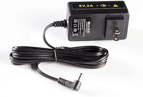 MOOER 9V 2A POWER SUPPLY ADAPTER FOR GUITAR EFFECTS PEDALS, MODEL PDNW-9V2A-US, US PLUG