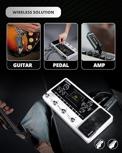 MOOER AIR P05 WIRELESS GUITAR SYSTEM TRANSMITTER RECEIVER FOR ELECTRIC ACOUSTIC BASS AMP 1 4