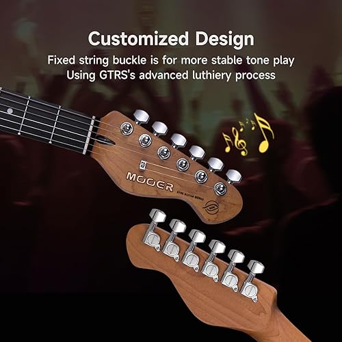 MOOER MSC10 PRO SERIES ELECTRIC GUITAR, SUNBURST FINISH, PROFESSIONAL QUALITY, 6-STRING