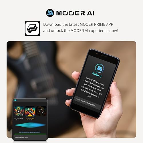 MOOER P2 MULTI-EFFECTS GUITAR PEDAL WITH TOUCHSCREEN, 134 FX, 80S LOOPER, DRUM MACHINE, MIDI