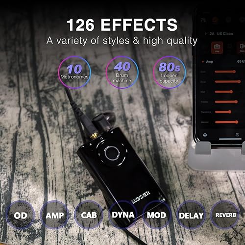 MOOER PRIME P1 MULTI-EFFECTS HEADPHONE AMP FOR BASS GUITAR 126 EFFECTS, TUNER METRONOME