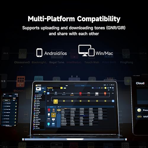 MOOER GS1000 GUITAR MULTI-EFFECTS PROCESSOR PEDAL, AMP MODELING, XLR, TOUCHSCREEN, 350 FX
