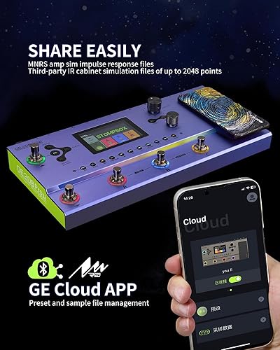 MOOER GE200 PRO LI GUITAR MULTI-EFFECTS PEDAL, AMP MODELING PROCESSOR, BATTERY POWERED, LIVE STUDIO