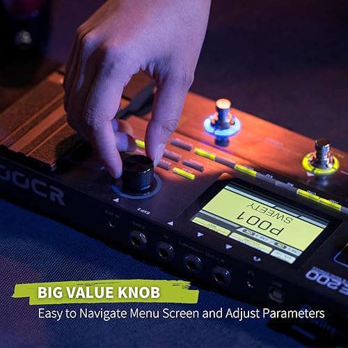 MOOER GE200 MULTI-EFFECTS PEDAL GUITAR AMP MODELING PROCESSOR FX BOARD FOR ELECTRIC GUITAR