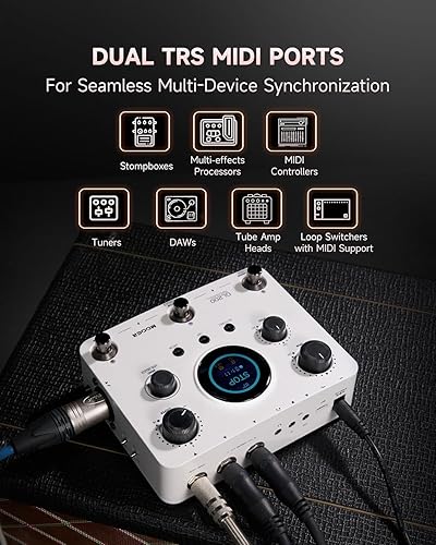 MOOER GL200 LOOPER PEDAL DRUM MACHINE, 800 MIN LOOP, MIDI, BLUETOOTH, DRUM KITS, MIC HEADPHONE