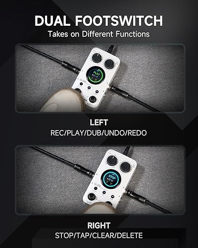 MOOER GL100 LOOPER DRUM MACHINE PEDAL, 100 SLOTS, 300 MIN, TOUCHSCREEN, EDITOR SOFTWARE