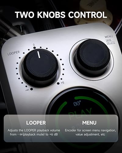 MOOER GL100 LOOPER DRUM MACHINE PEDAL, 100 SLOTS, 300 MIN, TOUCHSCREEN, EDITOR SOFTWARE