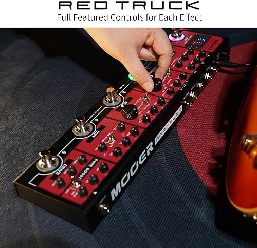 MOOER RED TRUCK MULTI-EFFECTS GUITAR PEDALBOARD, COMBINED STOMPBOX TRADITIONAL EFFECTS UNIT