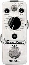 MOOER GROOVE LOOP MINI DRUM MACHINE PEDAL, 16 GROOVES, 20-MIN LOOPER, GUITAR PRACTICE TOOL