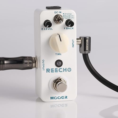 MOOER REECHO GUITAR DELAY EFFECTS PEDAL 3 MODES ANALOG, REAL ECHO, TAPE ECHO, VINTAGE SOUND