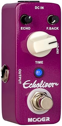 MOOER ECHOLIZER VINTAGE DELAY PEDAL WARM ANALOG ECHO EFFECTS FOR GUITAR BASS