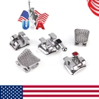 AZDENT US DENTAL ORTHODONTIC BRACKET BRACE MINI /STANDARD ROTH/MBT.022/.018 HOOK