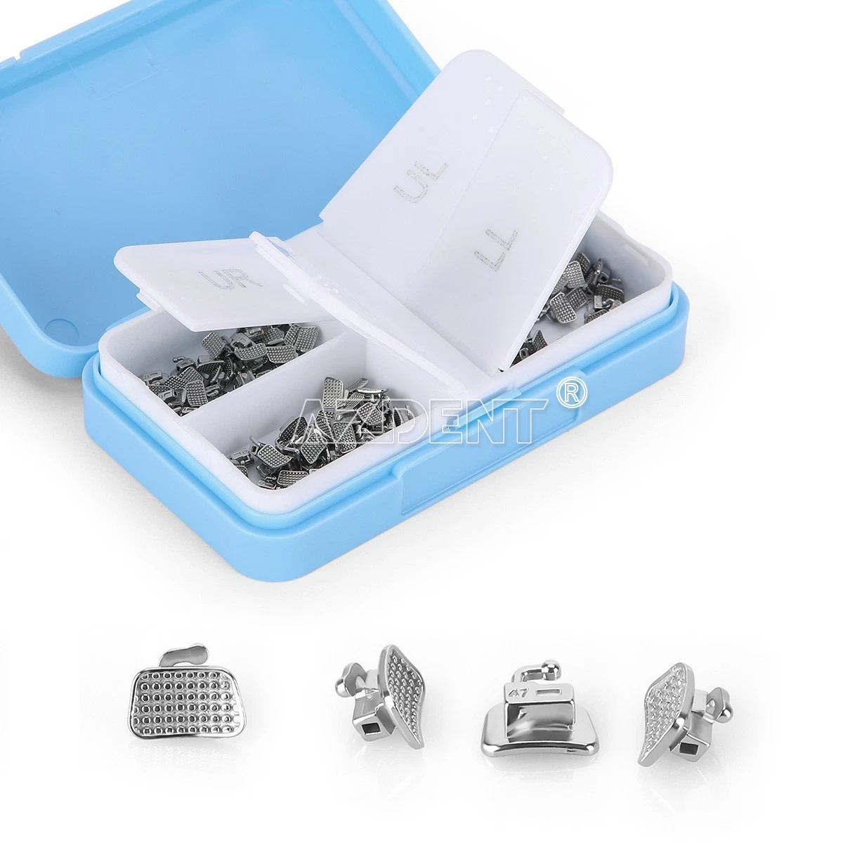 AZDENT 50SET DENTAL ORTHODONTIC 2ND MOLAR BUCCAL TUBES ROTH/MBT 0.022 BONDABLE