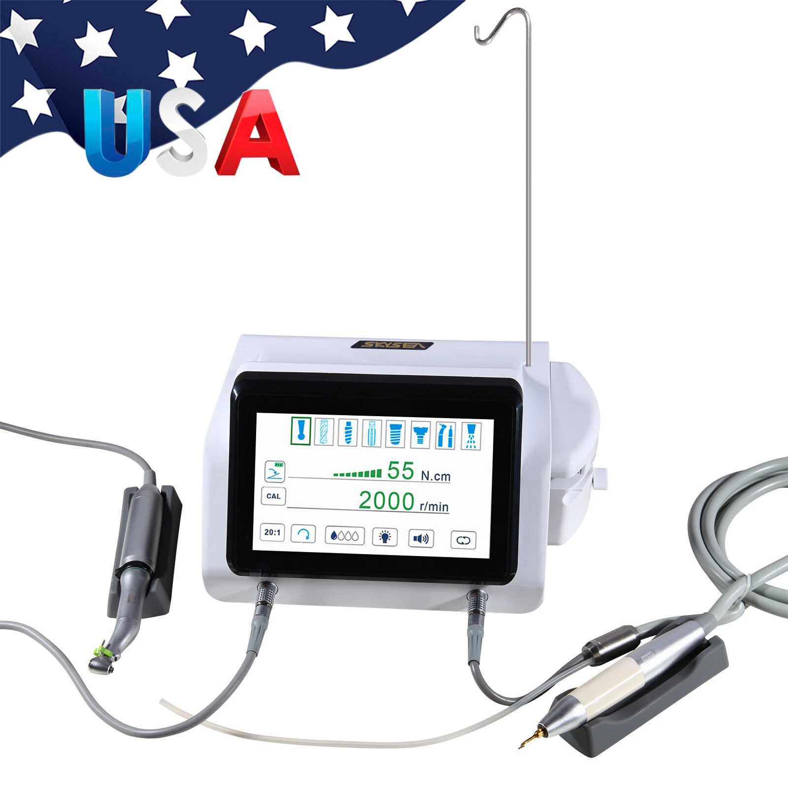 AZDENT DENTAL PIEZO MOTOR SURGERY & IMPLANT DEVICE 2 IN 1 BONE CUTTER TOUCH