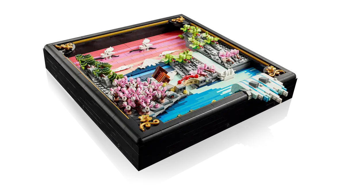 LEGO JAPANESE CHERRY BLOSSOM LANDSCAPE