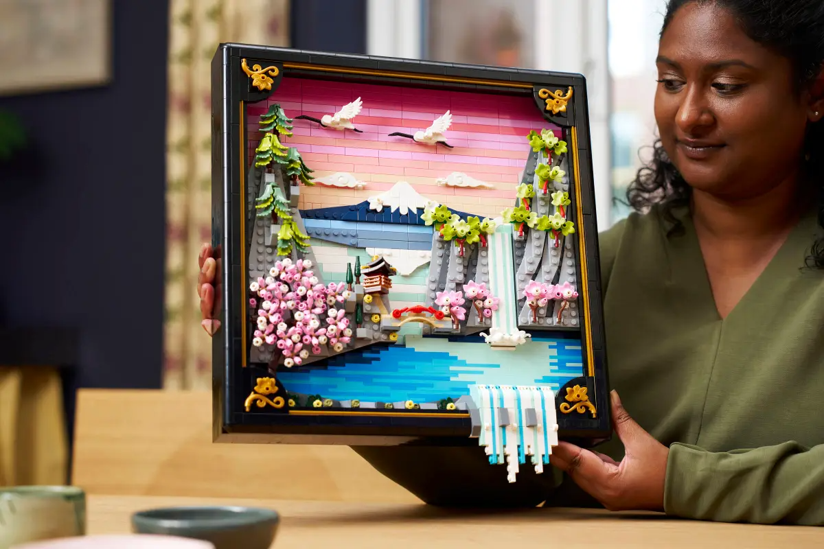 LEGO JAPANESE CHERRY BLOSSOM LANDSCAPE