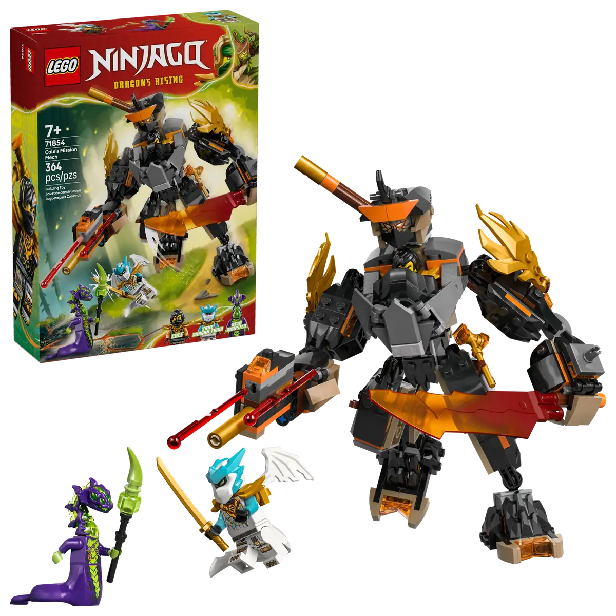LEGO COLE'S MISSION MECH & DRAGON ZANE