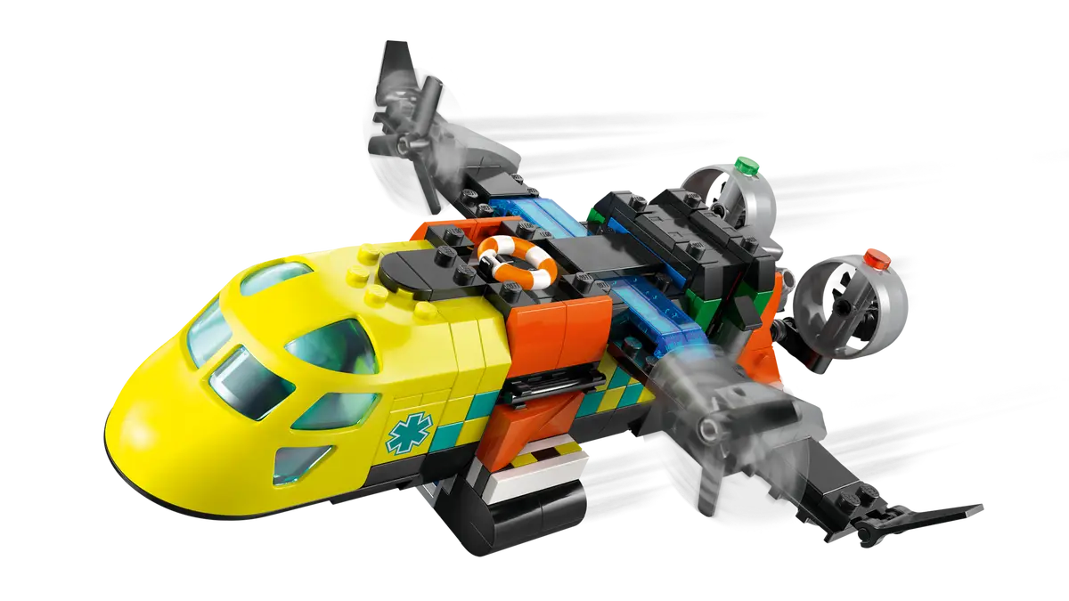 LEGO AIRPLANE, SERVICE TRUCK & HOVERCRAFT REMIX