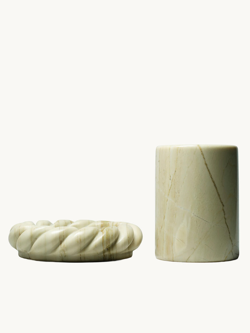 CROWN AFFAIR THE CROWN AFFAIR X ANASTASIO HOME MARBLE CUP & COASTER SET