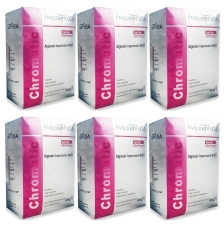 AZDENT 6 X HYGEDENT CHROMATIC DENTAL FAST SET MINT DUST FREE IMPRESSION ALGINATE DENTAL