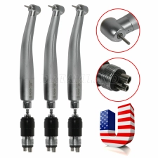 AZDENT 3 NSK STYLE DENTAL HIGH SPEED HANDPIECE WITH QUICK COUPLER COUPLING 4 HOLE